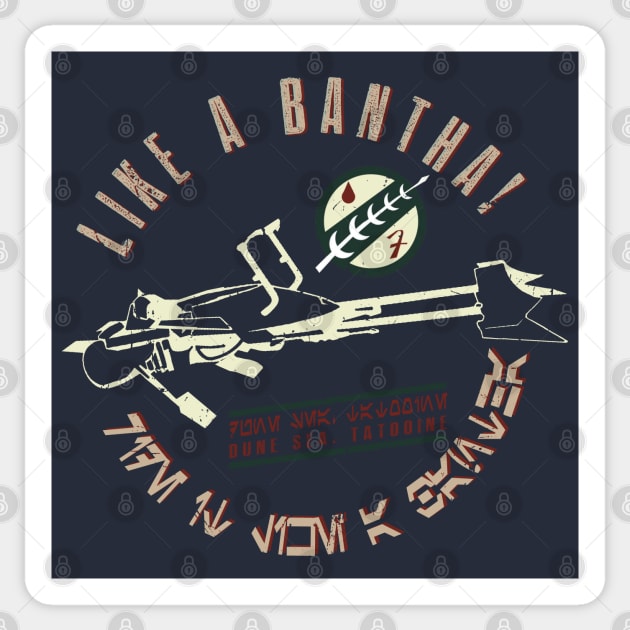 Like a Bantha! Sticker by PopCultureShirts